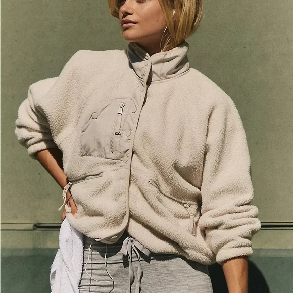 Free People Hit The Slopes Fleece Jacket - Picture 3 of 4